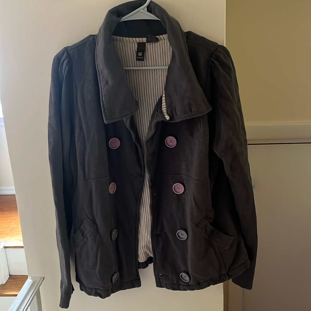 Gray 100% Cotton Medium Element Jacket